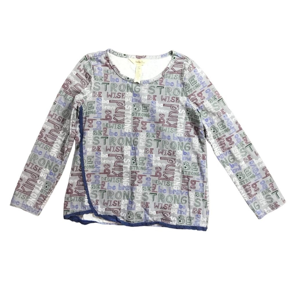 Matilda Jane Choose Your Own Path The Best You Can‎ Be Tee Shirt Size 6 Gray